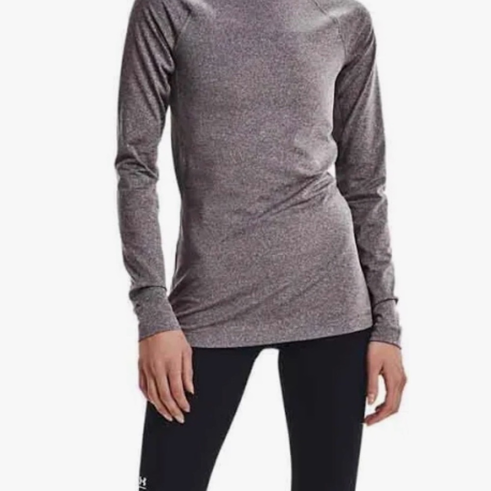 Under Armour Long Sleeve Heathered Grey Cold Gear Women's Top